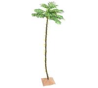 300 cm LED Palm Tree, Warm White Light with 192 Energy-Efficient LEDs, 8 Lighting Modes, Outdoor & Indoor Use, Decorative Artificial Tree with Jute Base for Parties, Festivals