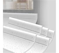 300 Cm Rain Drip Guard Above Door White Black, 1 2 3 4 5 Pcs Waterproof & Draft Proof Seal Strip for Doors, No Drill Window Rain Deflector Easy Installation(A-5 PCS,Width 35MM)