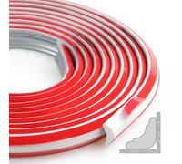 300 cm TPE Triangular Shaped Moulding Trim, Plastic Edging Trim, Flexible Skirting Board for Wall Edging, Kitchen Countertops, Tile Edging, Ceiling Decoration(12 * 9 mm,Silver)