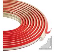 300 cm TPE Triangular Shaped Moulding Trim, Plastic Edging Trim, Flexible Skirting Board for Wall Edging, Kitchen Countertops, Tile Edging, Ceiling Decoration(12 * 9 mm,Champagne Gold)