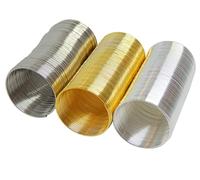 300 Coils Memory Wire Spiral Wire Metal Spiral 2 cm Memory Bead Wire 3 Colours Set for Finger Rings Bracelet Rings for Jewellery Making