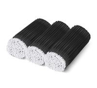 300 Count Disposable Micro Applicator Brush for Eyelash Extension, Micro Swabs Mascara Wands for Makeup Application Black
