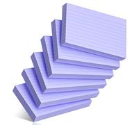 300 Count Index Cards Purple Ruled Durable Study, To-Do List & Note Cards for School, College, Office and Home Organization
