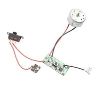 300 DC Motor with Speed Regulating Switch Assembly for Solar-Powered Toys, Metal Body, 3V-5V DC Input, 10000-11200 RPM, 2.2 x 2.4 cm