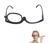 300 Degrees Make Up Glasses Make Up Glasses Flip Up Lens Uk Only Folding Reading Glasses Magnifying Make up Glasses With Flip-Down Single Lens For Womems Reading Glasses Magnifying Glasses （Black）