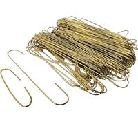 300 Gold Bauble Hooks for Christmas Tree Decorations - Assorted Sizes 3.5cm & 6cm - Metal Ornament Hangers with Loop Design - Durable Gold Hooks for Hanging Baubles, Decorations & Ornaments