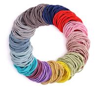 300 Hair Bands Multicolor Elastic Rope Hairbands 2mm Metal Free Lightly Tied Elastic Hair Bands for Women Girls Children Ponytails Curls