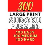 300 Large Print Sudoku Puzzles: Train Your Brain Activity Book for Seniors and Vision Impaired (Sunrise Sudoku)