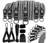 300 LBS Reșistance Bands Set with Handles, Door Anchoŕ & Ankle Straps | Heavy-Duty Anti-Break Fitness Bands for Home Gym, Strength Training, Pilates & Full Body Workouts for Men & Women