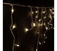 Samuel Alexander 300 Led 7.5M Premier Christmas Outdoor 8 Function Icicle Lights In Warm White