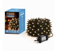 300 LEDs String Lights Fairy Christmas Tree Compact Warm White Lights | 8 Modes, Memory, Timer, Mains Powered, IP44 Waterproof for Indoor/Outdoor, Halloween, Christmas, Party & Wedding Decorations