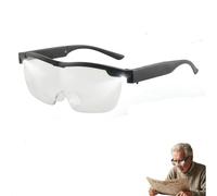 300% Magnification Glasses LED Lighted Magnifying Eyewear Anti Blue Light Hands Free Head Magnifier Eyeglasses USB Rechargeable for Close Work Hobbies Reading Craft Elderly Repairing