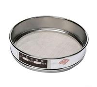 300 mesh, 20cm Chrome Plated Test Sieve, 304 Stainless Steel Mesh for Sample Inspection, 4 Mesh to 600 Mesh, Double-Layered Frame for Food, Pharmaceutical and Industrial Use