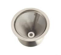 300 Mesh Stainless Steel Filter for Ground Coffee | Ultra-fine 300-mesh screen, blocks micro-grounds, preserves natural oils, rich full-bodied taste, metal durability