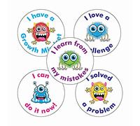 300 Mixed Growth Mindset Childrens Pupils School Teachers Reward Stickers Value Pack 25mm Primary Teaching Services