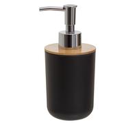 300 ml Black Lotion Dispenser, Bamboo Fibre Hand Lotion Pump, Modern Design Soap Dispenser Premier Housewares Black One Size