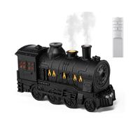 300 ml Essential Oil Diffuser, Retro Steam Train Humidifier, Train Shape 2 Modes Night Lights Remote Control Cool Mist Humidifier for Working, Sporting Bedroom, Office Desktop