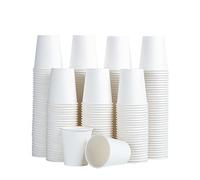 [300 Pack] 5 oz Paper Cups, Disposable Bathroom Cups, Small Mouthwash Cups, Hot/Cold Beverage Drinking Cup for Party, Picnic, BBQ, Travel ( White )