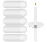 300 Pack Church Candle Drip Protectors Not Include Candles, Candlelight Service Kit Heavy Duty Holders for Candlelight Vigil Church Service, Devotional, Christmas Eve