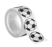 300 Pack Scratch Off Stickers, 1" Round Circle Scratch Off Labels Self Adhesive, for Lottery Tickets DIY, Raffle Card Creating-Soccer