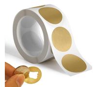300 Pack Scratch Off Stickers, 1" Round Circle Scratch Off Labels, Self Adhesive, for Lottery Tickets DIY, Raffle Card Creating-Gold