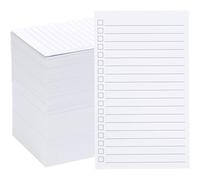 300 Pack Vertical Ruled Index Cards 3x5 with Check Boxes,Double Sided Ruled Note Card for To Do Checklists, Heavy Weight Flash Cards for Studying,School, Home and Office - White
