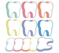 300 Page Nurse Practitioner Tools 2.36 x 3.07 inch Tooth Shaped Memoeo Pad 6 Set Dental Assistant Sticky Notes Funny Dental Hygienist Team Office Clinic Stationery of Women Nurse Clinic
