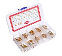 300 PCS 10 Values Ceramic Capacitor, Multilayer Monolithic Ceramic Capacitor Assortment Kit 10pF 20pF 30pF 47pF 56pF 68pF 100pF & 1nF 10nF 100nF with Storage Box