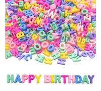 300+ Pcs 15mm Bigger Larger Alphabet Letter Beads A-Z Mixed Plastic Shape Loose Beads for Jewelry Making Bracelets Necklaces Key Chains (Macaroon Candy Colors)