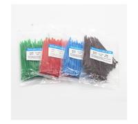 300 Pcs 18 Colors Mixed Nylon Cable Self-locking Wire Zip Ties Set 3 * 100 3 * 150 4 * 200 Industrial Supply Fasteners Bandage IDGTTLDF(Random color 300Pcs)