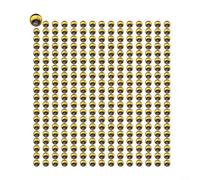 300 pcs 3D Molded Snake Pupil Lure Eyes for Fly Tying, Fishing Lure Crafting, and DIY Projects with Plastic Material (Gold 5mm)