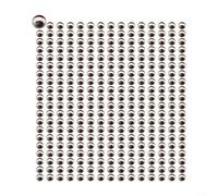 300 pcs 3D Molded Snake Pupil Lure Eyes for Fly Tying, Fishing Lure Crafting, and DIY Projects with Plastic Material (Silver 6mm)