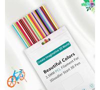 300 PCS 3D Pen Filament, 2.5mm PCL Low-Temperature 3D Printing Pen Filament, 30 Vibrant Colors for Creative Art & Sculpture,Gift for Creative Beginners & Art Enthusiasts.