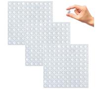 300 Pcs Adhesive Bumper Pads 6mm Soft Close Dampers Clear Buffer Pads Rubber Feet Pads for Protecting Furniture Glass Tables Crafts Wall