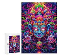 300 PCS Adult Pieces Jigsaw Puzzle Colorful Spiritual Artwork-4 Jigsaw Puzzles for Teenagers Hand Speed Race Difficult And Challenge Christmas Birthday Gifts 300 PCS