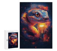 300 PCS Adult Pieces Jigsaw Puzzle Electric Snake Illumination Jigsaw Puzzles for Teenagers Hand Speed Race Difficult And Challenge Christmas Birthday Gifts 300 PCS