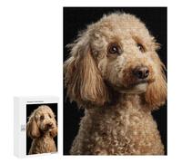 300 PCS Adult Pieces Jigsaw Puzzle Golden Poodle Dog Breed Puzzle For Teenagers Difficult Hard Every Piece Is Unique - Challenging Family Fun Game 300 PCS