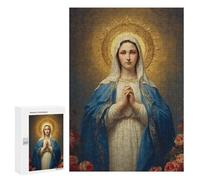 300 PCS Adult Pieces Jigsaw Puzzle Mary's Divine Grace Puzzle For Teenagers Difficult Hard Every Piece Is Unique - Challenging Family Fun Game 300 PCS