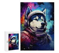 300 PCS Adult Pieces Jigsaw Puzzle Space Dog Astronaut Art-13 Puzzle For Teenagers Difficult Hard Every Piece Is Unique - Challenging Family Fun Game 300 PCS