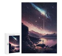 300 PCS Adult Puzzles Anime Galaxy Sunset Jigsaw for Teenagerss Enhance Memory Difficult And Challenge for Is Ideal As A Gift 300 PCS