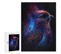 300 PCS Adult Puzzles Cosmic Feathered Bird Art Print-2 Jigsaw for Teenagerss Enhance Memory Difficult And Challenge for Is Ideal As A Gift 300 PCS