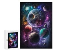 300 PCS Adult Puzzles Cosmic Planets Collection Jigsaw for Teenagerss Enhance Memory Difficult And Challenge for Is Ideal As A Gift 300 PCS