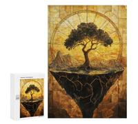 300 PCS Adult Puzzles Floating Tree And Mountain Puzzles for Adults Brain Teaser Game But Fun And Humorous Gifts for Friends And Family 300 PCS