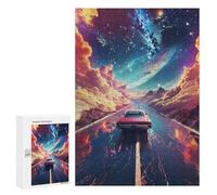 300 PCS Adult Puzzles Space Galactic Highway Puzzles for Adults Brain Teaser Game But Fun And Humorous Gifts for Friends And Family 300 PCS