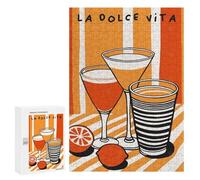 300 PCS Adult Puzzles Vibrant La Dolce Vita Jigsaw for Teenagerss Enhance Memory Difficult And Challenge for Is Ideal As A Gift 300 PCS