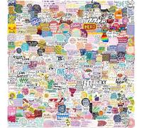 300 PCS Affirmation Stickers,Holographic Motivational Sticker Pack Vinyl Skateboard Guitar Door Laptop Luggage Car Bike Water Bottle Birthday Party Supplies Teens Boys and Girls Decals