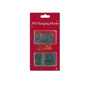 300 Pcs Assorted Christmas Ornament Hooks - Green, Silver & Gold | 2 Sizes (3.5cm & 6.5cm) | Strong, Bendable Bauble Hooks for Hanging Christmas Tree Decorations, Baubles & Festive Lights (Green)