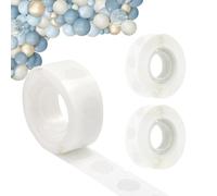 300 PCS Balloon Glue Dots, Removable Balloon Sticky Spots, Extra Strong Double Sided Adhesive Point Tape for Birthday Party Wedding Christmas Decorations and DIY Scrapbooking Craft. (3 Rolls)