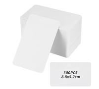 300 Pcs Blank Kraft Cardss, Blank Business Cards Personalised White, Blank Flash Cards White Card, for School Home Office Learning Message Word Note Memory Paper Card Gift Tags(3.46x2.13 inch)