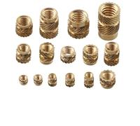 300 Pcs Brass Threaded Inserts M2 M2.5 M5 M6 Heat Set Nuts for Plastic Parts, Internal Thread Knurled Bushings for, for PLA ABS for PETG